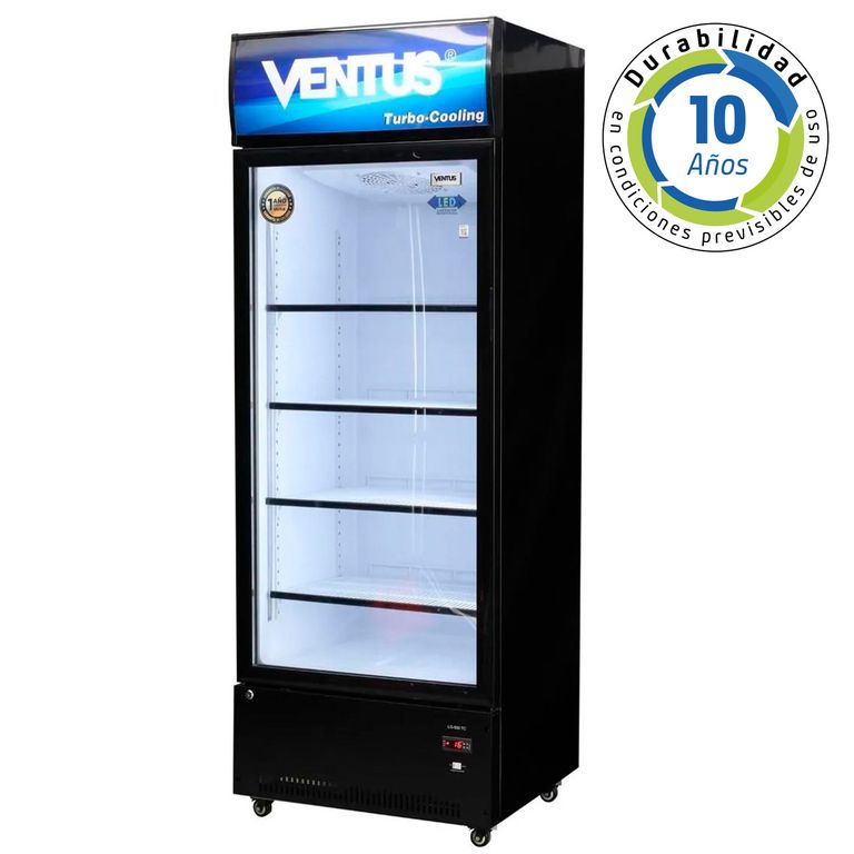 VENTUS Visi-Cooler LG-500TC Turbo Cooling 1 Puerta 500 Lts