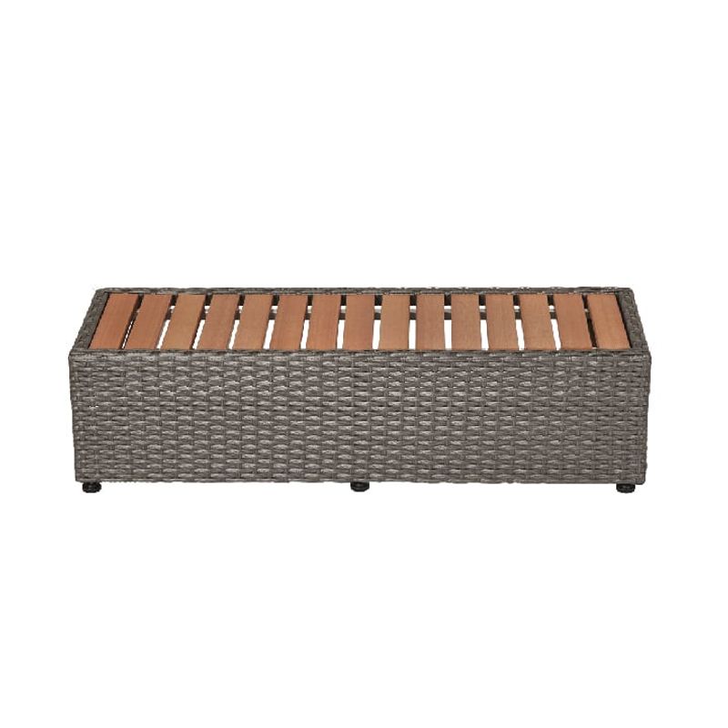 MSPA - Mueble Rattan Piso SPAs Cuadrados 6 Personas