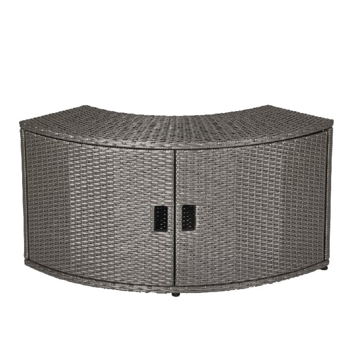 MSPA - Mueble Rattan Cabinet SPAs Cuadrados 6 Personas