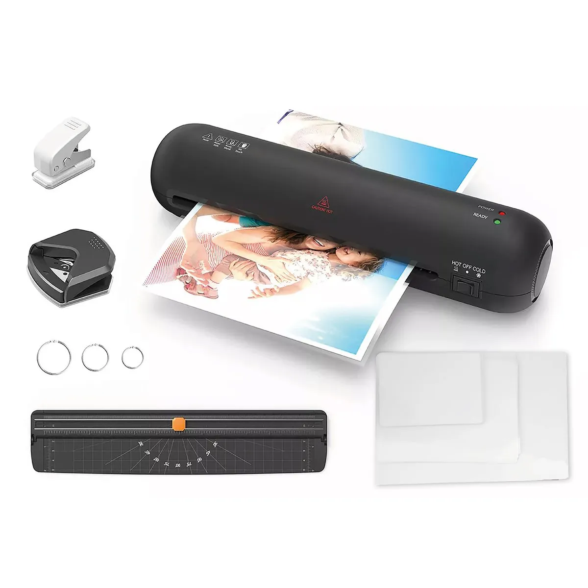 HOMELY - Termolaminadora 6 en 1 + Accesorios + 100 Láminas