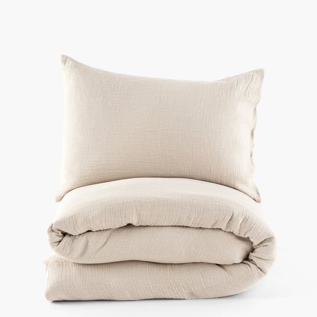 FORM DESIGN - Funda Plumón 100% Algodón Positano 2 Plazas Natural Form