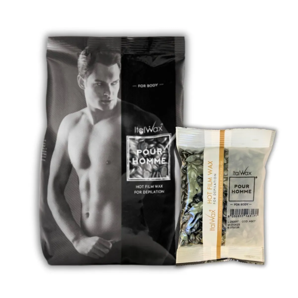 ITALWAX - Cera depilatoria masculina Pour Homme 1kg ITALWAX