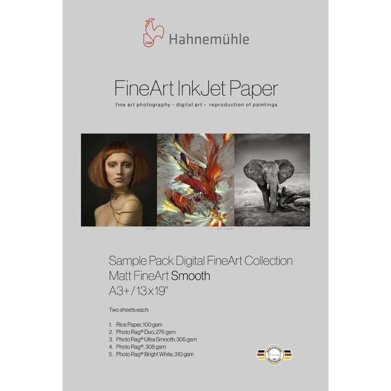 HAHNEMUHLE - Paquete De Muestra Hahnemuhle Digital Matt FineArt Smooth A4