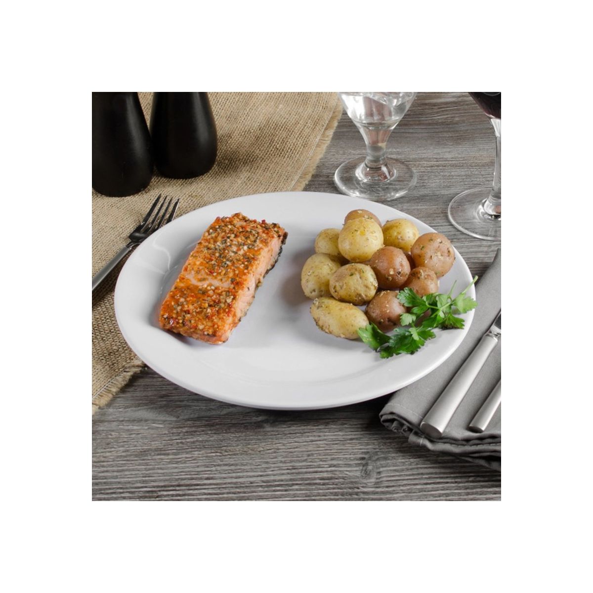 IMAHE - Set de 6 platos pc amarillo 15 cm IMAHE