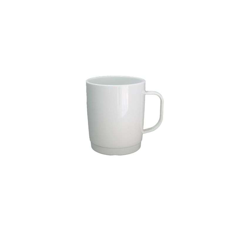 IMAHE - Set De 4 Mug Policarbonato Blanco 300 Ml IMAHE