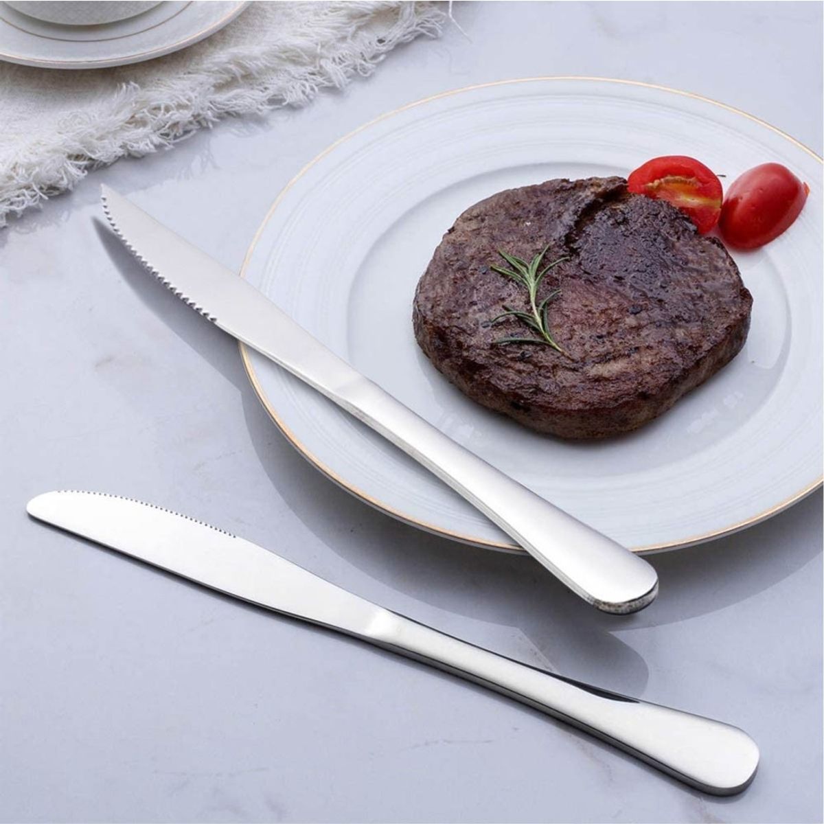 IMAHE - Set De 6 Cuchillos De Carne Línea Storm IMAHE