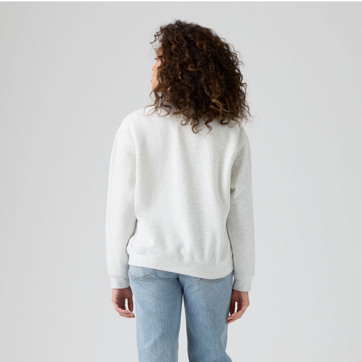 LEVIS - Polerón Mujer Regular Fit Mini Logo Gris Levis