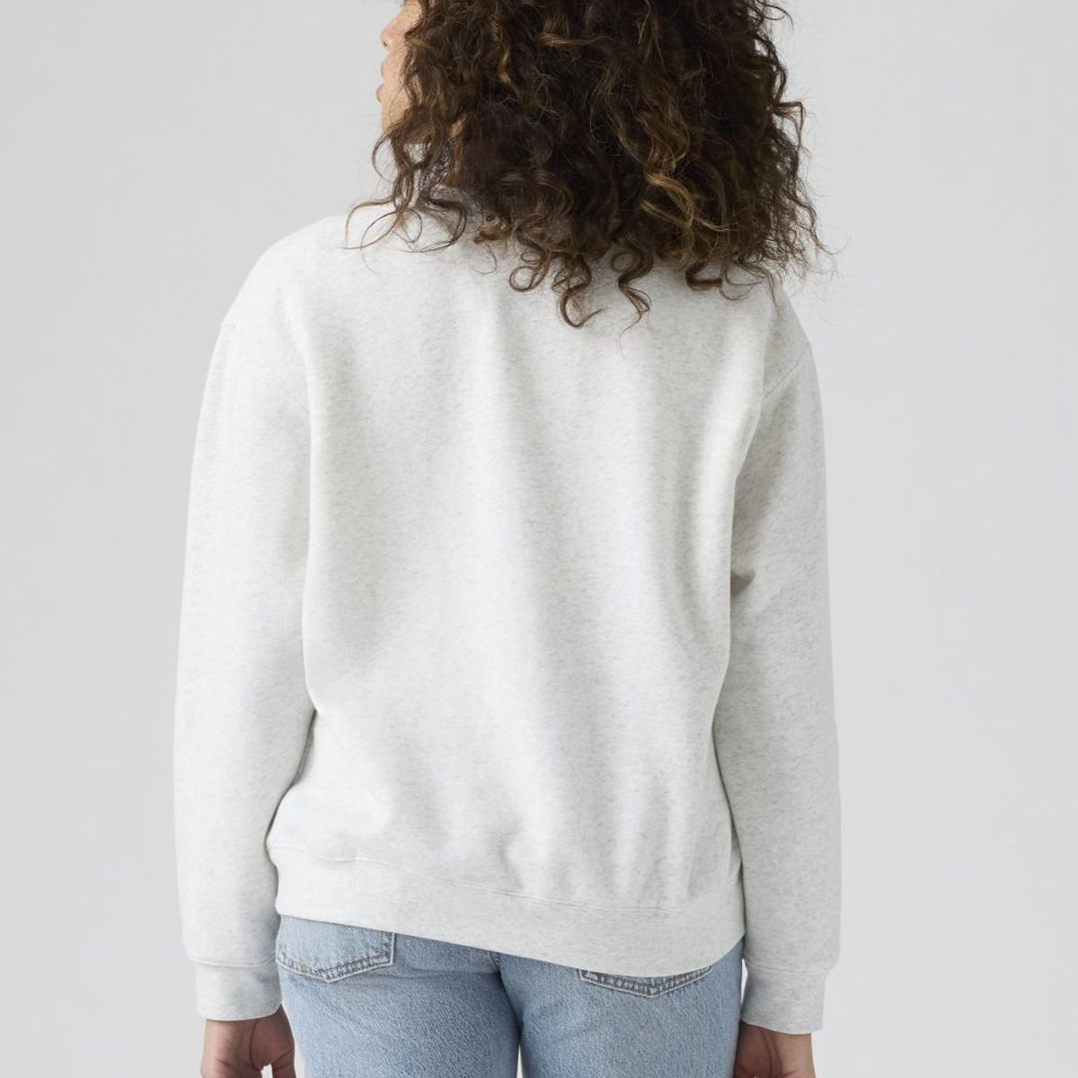 LEVIS - Polerón Mujer Regular Fit Mini Logo Gris Levis