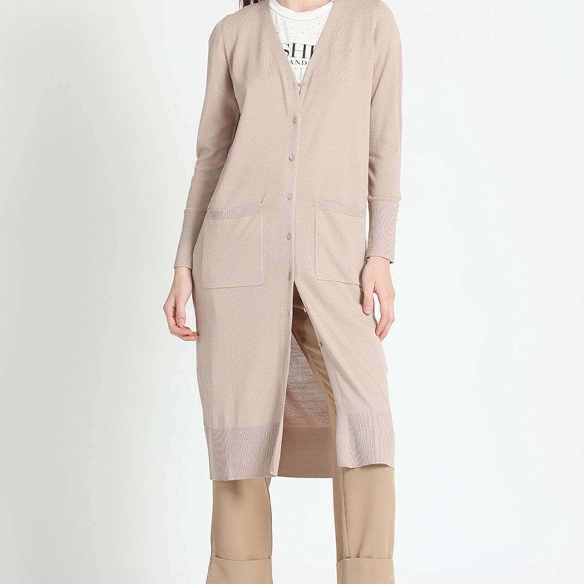 LIOLA - Tejido Largo Beige Liola