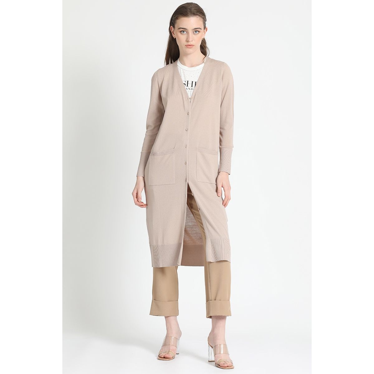 LIOLA - Tejido Largo Beige Liola