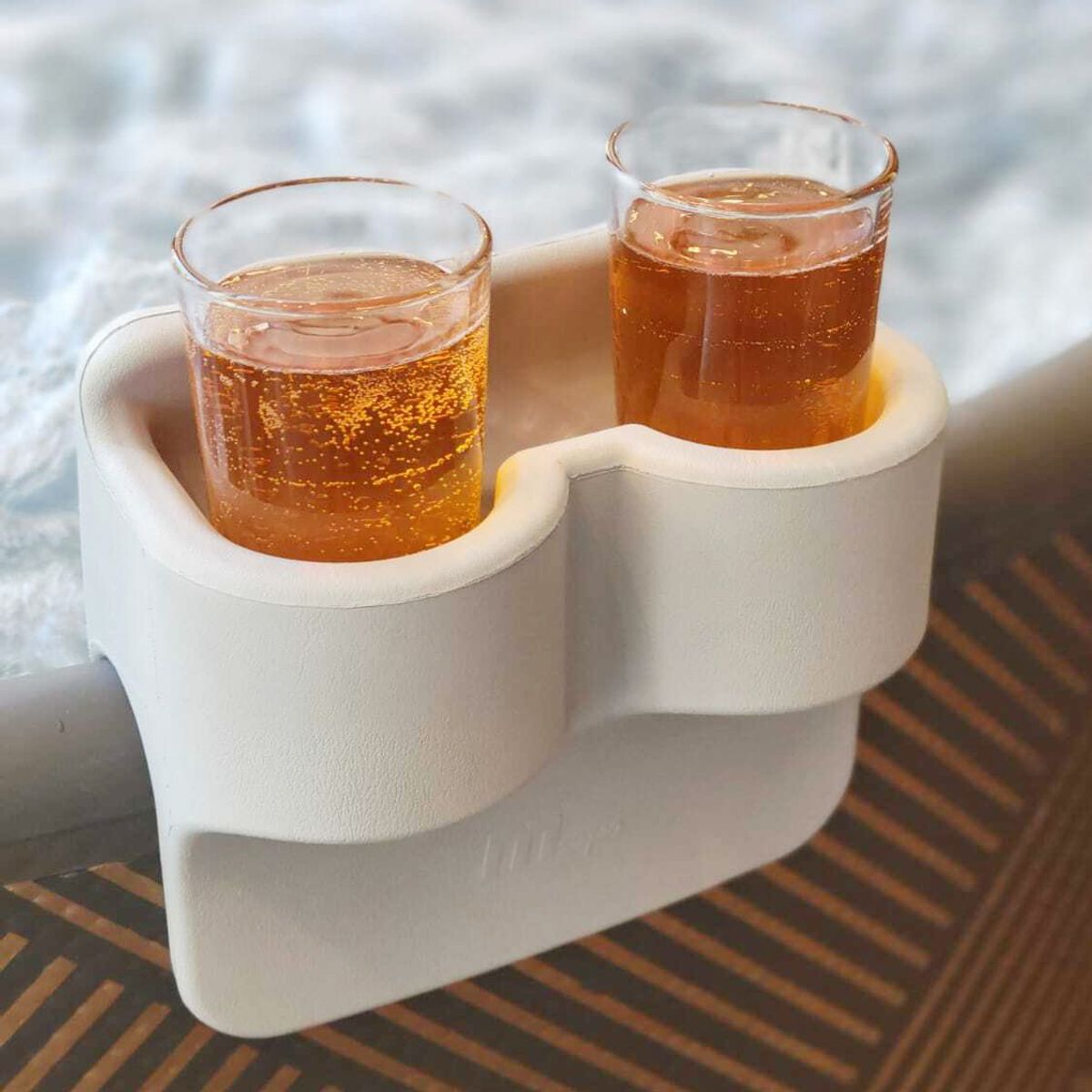 MSPA - Set 2 Posa Vasos y Apoya Cabezas para Hot Tub Mono