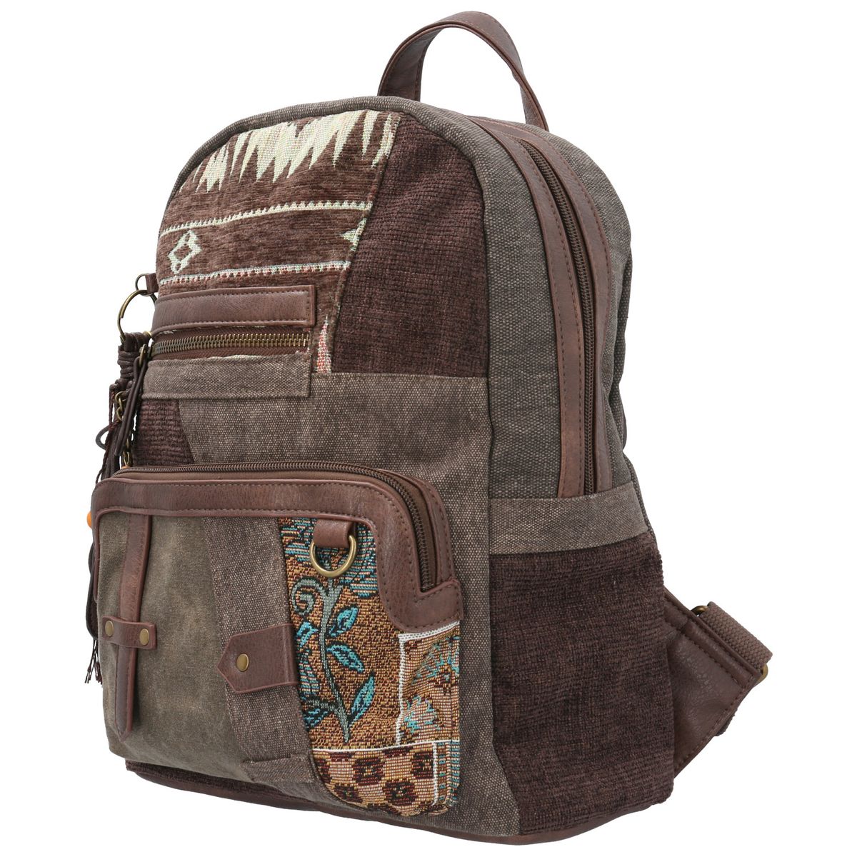 ROCKFORD - Mochila Textil Mujer Carmina Back Café ROCKFORD