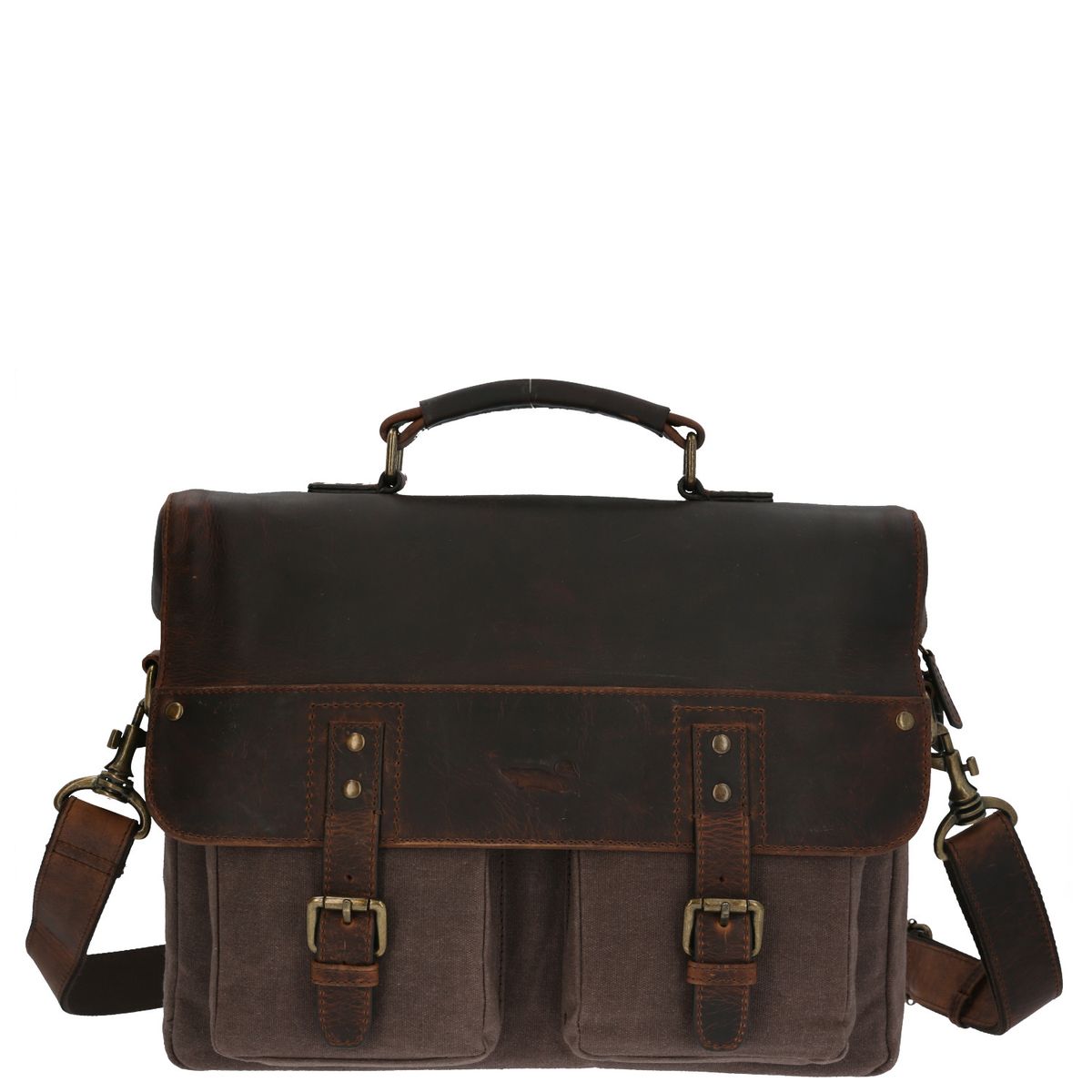 ROCKFORD - Maletín Canvas/Cuero Hombre WX Ganges II Café ROCKFORD