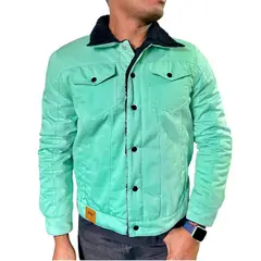 KIBOU - Chaqueta Nacional Forrada Polar Hombre Bossy - Verde