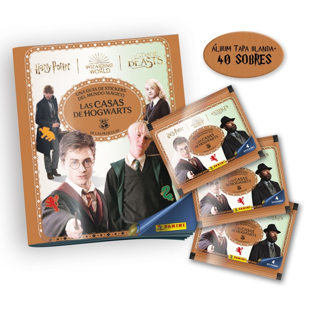 GENERICO - Pack Las Casas de Hogwarts (Álbum + 40 Sobres)