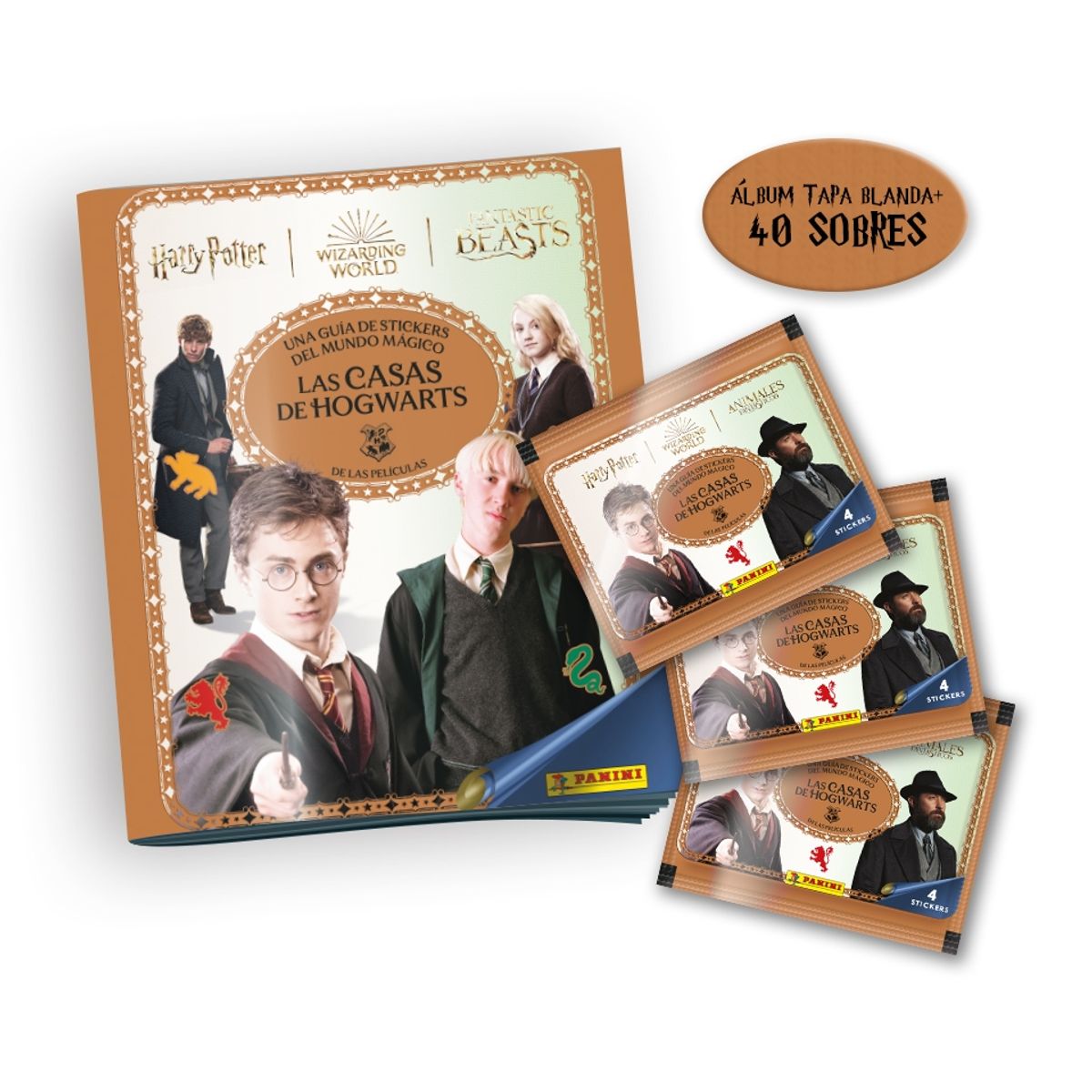 GENERICO - Pack Las Casas de Hogwarts (Álbum + 40 Sobres)