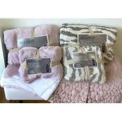 GENERICO - Toalla De Baño 2 Piezas 70 cm x 35 cm / 70 cm x 140 cm Beige - Gris