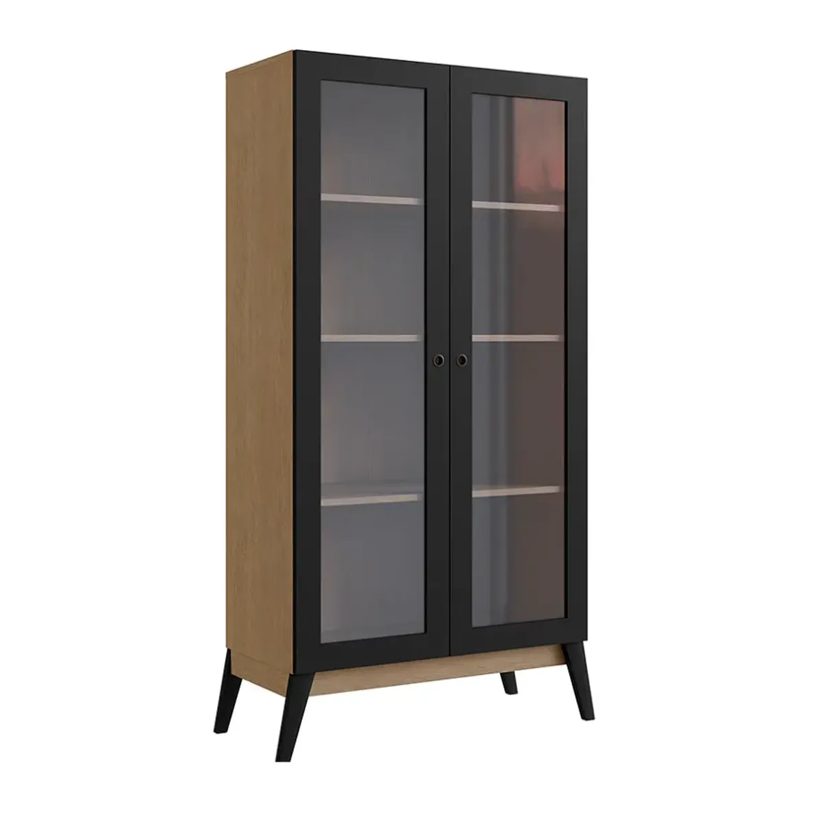 BE DESIGN - Vitrina 2 Puertas Jamaica Café Negro