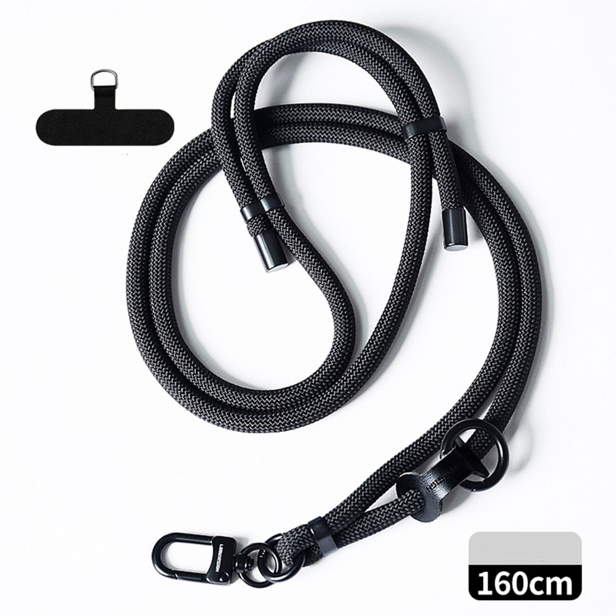 GENERICO - Colgante Lanyard para celular universal Negro