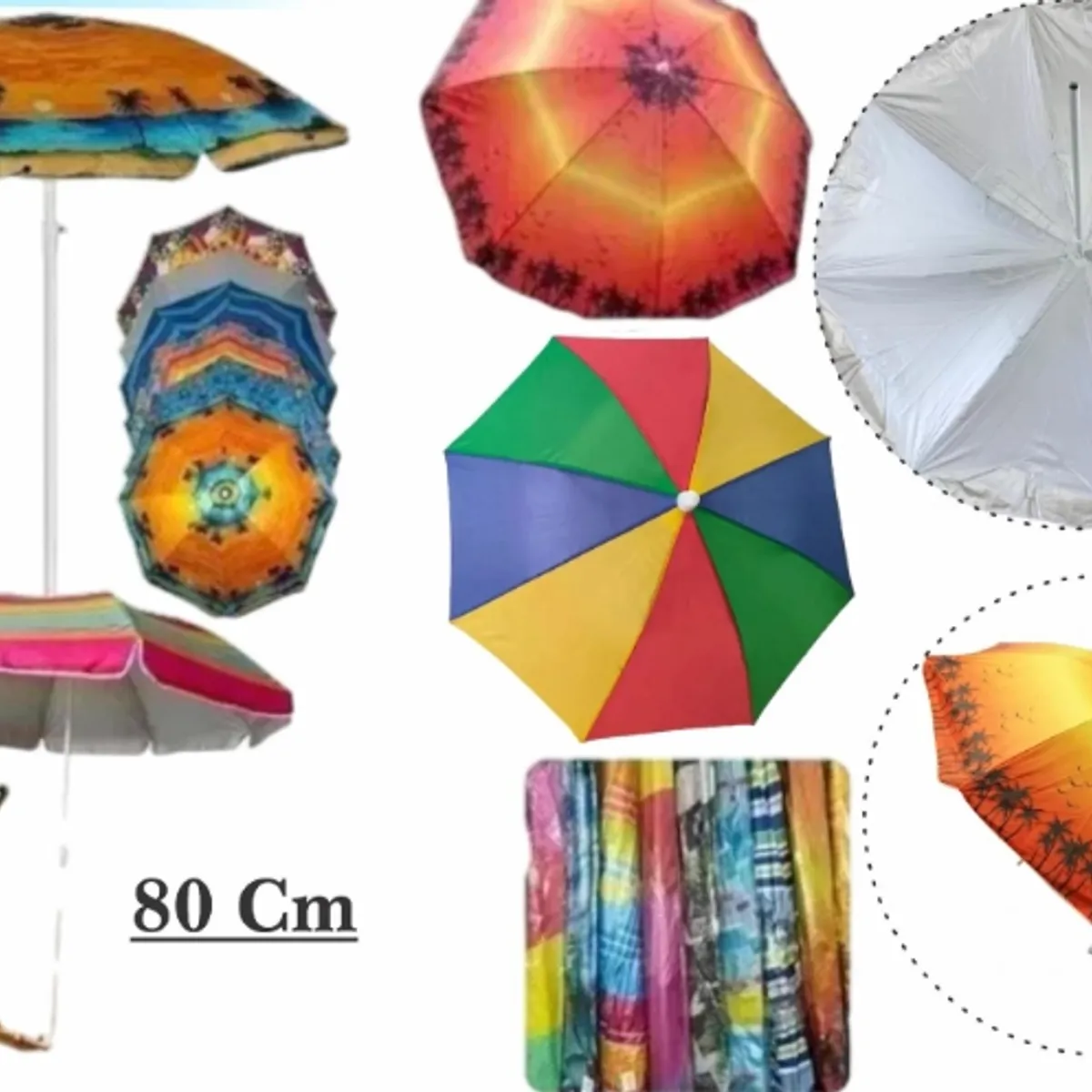 GENERICO - Quita Sol Con Filtro Uv 80cm Diseños Surtidos Multicolor