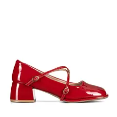 WEIDE - Zapato Mary Jane Burdeo Charol Elegante Mujer YL65
