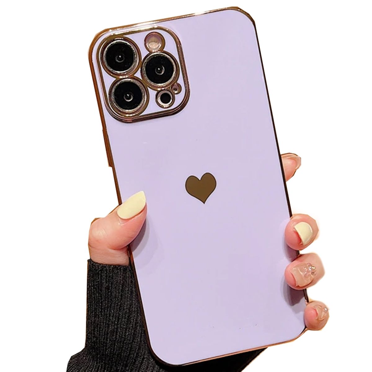 GENERICO - Carcasa Corazones Para iPhone 15 Pro Lila