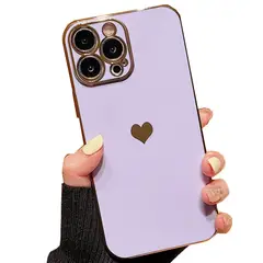 GENERICO - Carcasa Corazones Para iPhone 15 Pro Max Lila