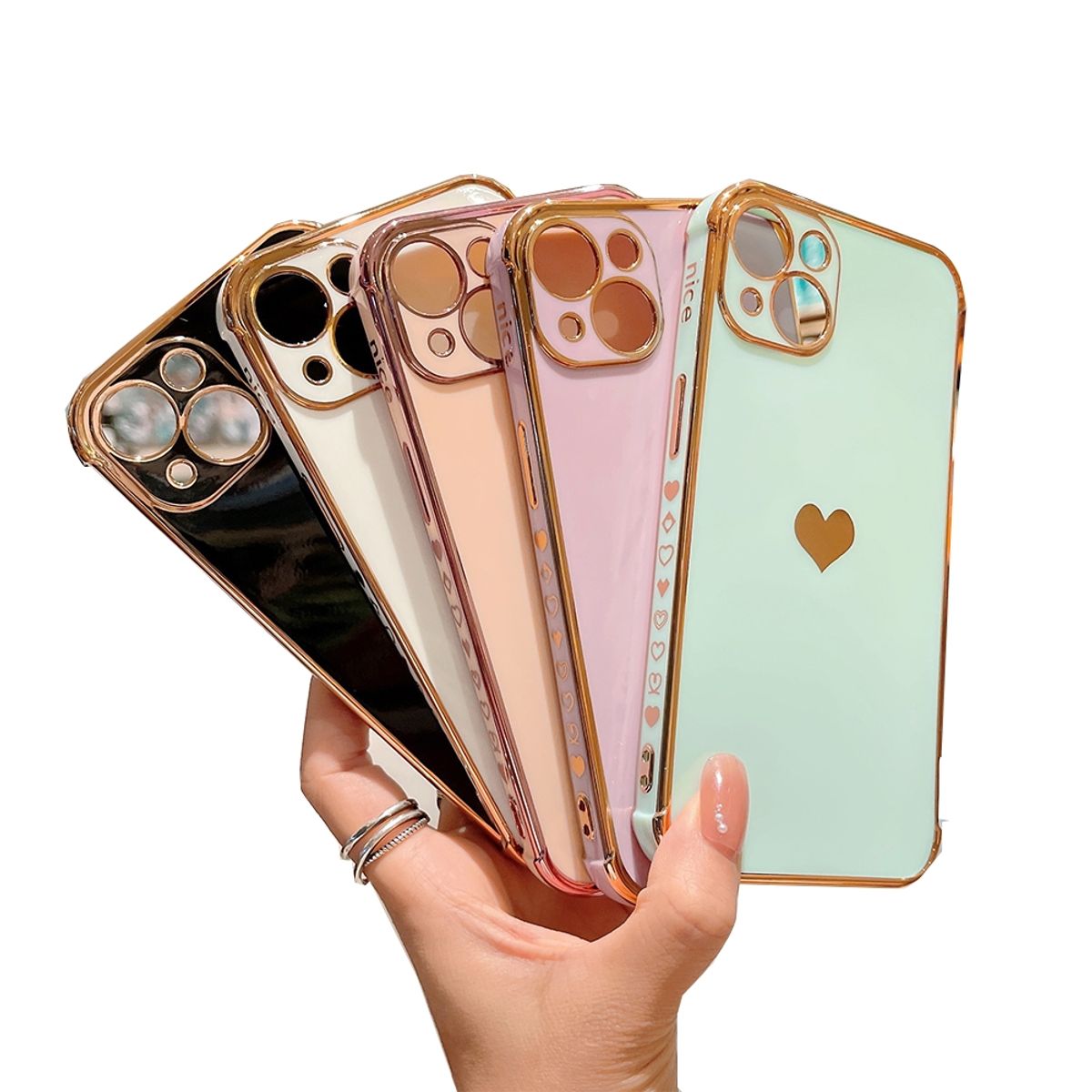 GENERICO - Carcasa Corazones Para iPhone 15 Pro Max Lila