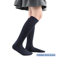 Pack 3 Calcetines Escolar Largo Azul Acrílico