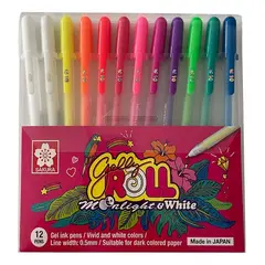 SAKURA - Lápices Gel Gelly Roll Moonlight (10 Col + 2 Bco)