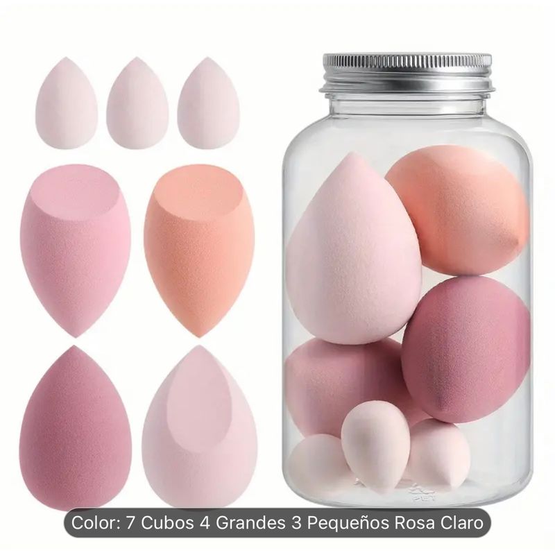 GENERICO - Set de 7 esponjas de maquillaje para rostro