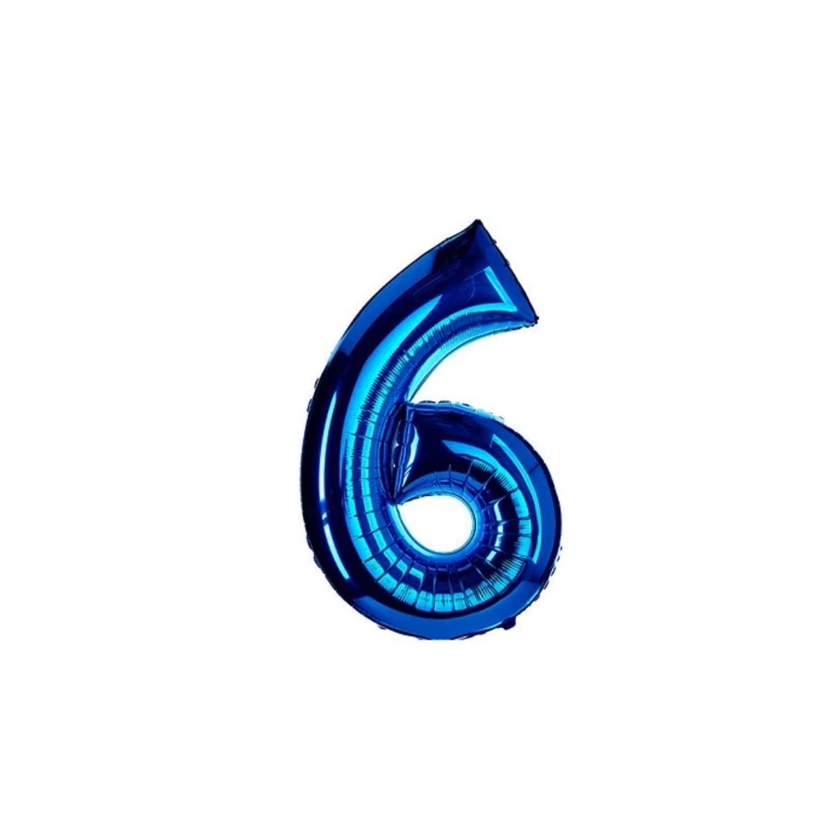 GENERICO - Globo Metalizado Numero "6" Azul 40 pulgadas