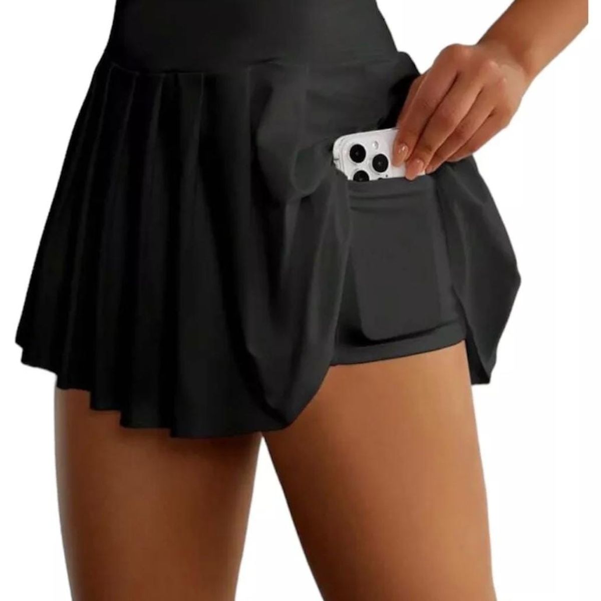 LUNA - Falda Short De Tenis Deportiva Plisada