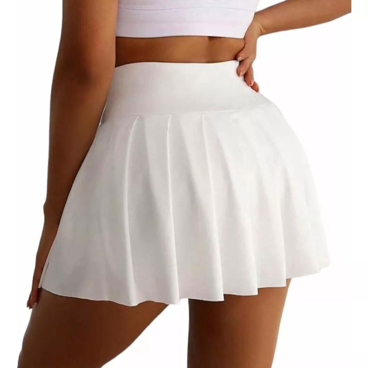 LUNA - Falda Short De Tenis Deportiva Plisada