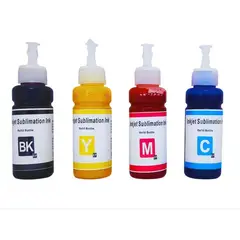 PACIFIC COLOR - Pack Tintas de Sublimacion Bk C M Y Para Epson Brother 100ml