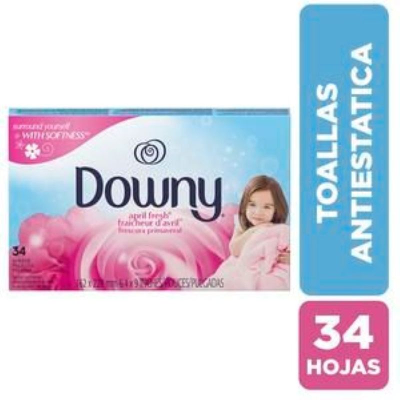 DOWNY - DOWNY TOALLAS ANTIESTATICAS SHEETS APRIL FRESH 34UN