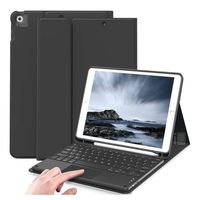 Funda Teclado Touchpad Para iPad 9.7 5/6° Gen Color Negro Español