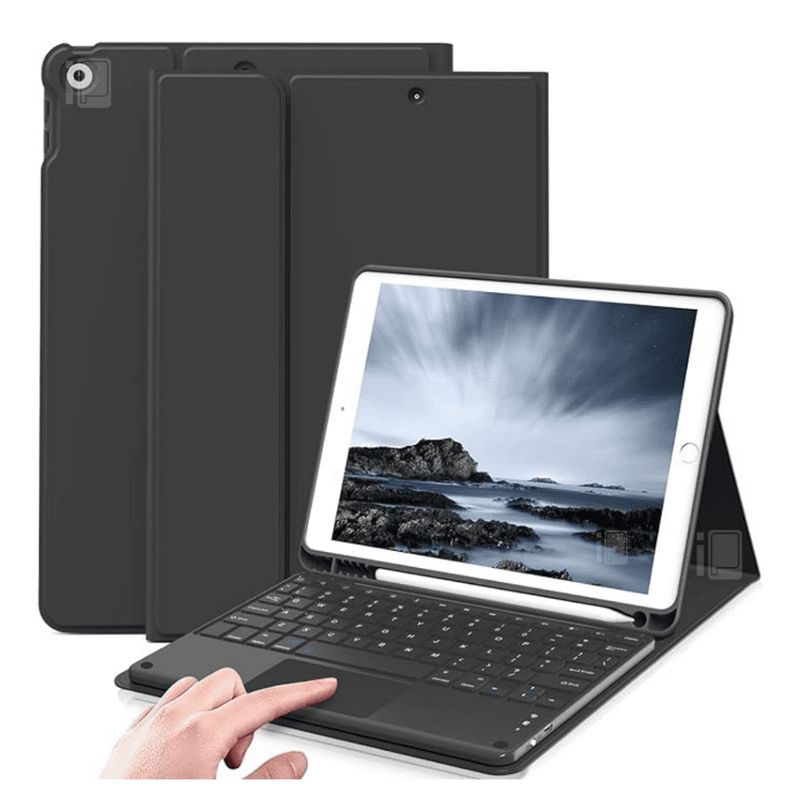 GENERICO - Funda Teclado Touchpad Para iPad 9.7 5/6° Gen Color Negro Español