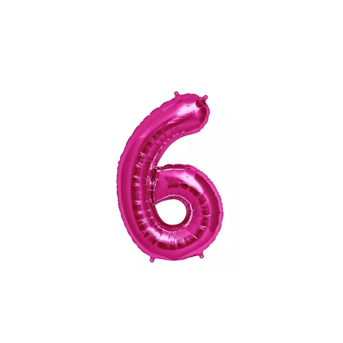 GENERICO - Globo Metalizado Numero "6" Rosa 40 pulgadas