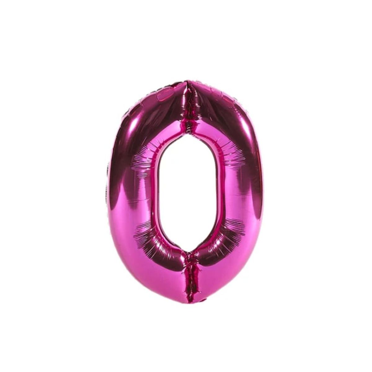GENERICO - Globo Metalizado Numero "0" Rosa 40 pulgadas
