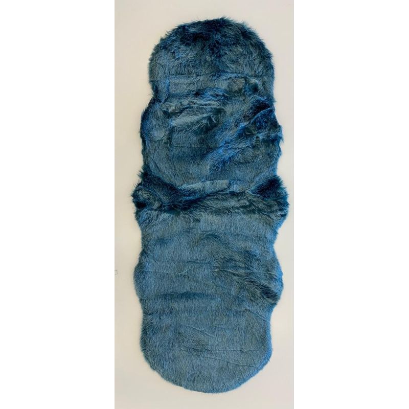 MODA ALFOMBRAS - Bajada De Cama Doux Azul 60 X 150