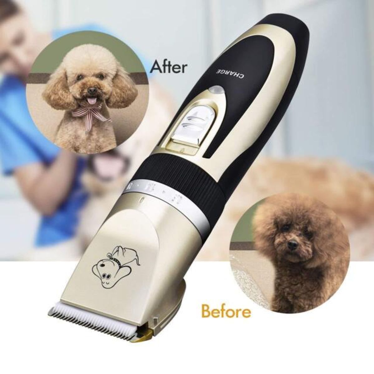 GENERICO - Cortadora de pelo  Mascotas Perros Y Gatos