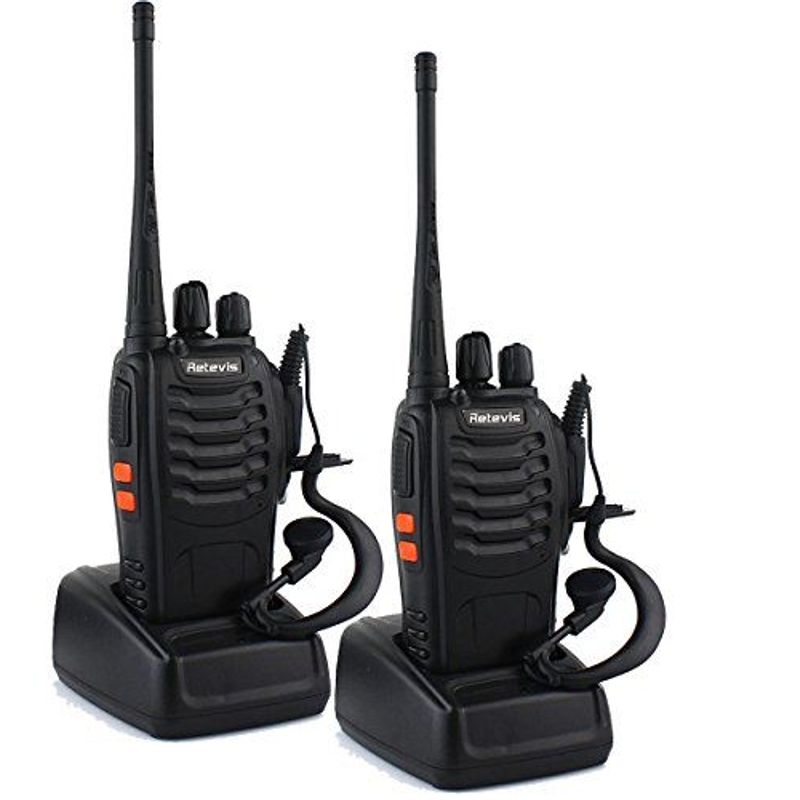 GENERICO - Radios Transmisor Walkie Talkie 888s Color Negro 2 UNID