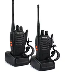 GENERICO - Radios Transmisor Walkie Talkie 888s Color Negro 2 UNID