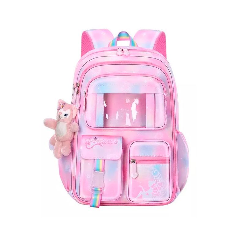 GENERICO - Mochila Niña Escolar Juvenil Con Accesorios Cute