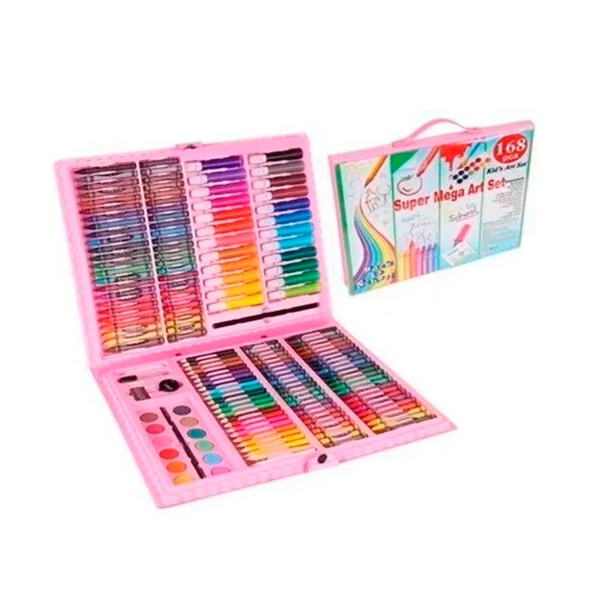 GENERICO - Set de De 168 Piezas Maleta de Lápices de Colorear