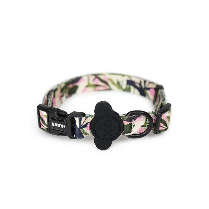 PETPRO - Brnx Collar Ajustable Perro Diseño Forest Pink, Large