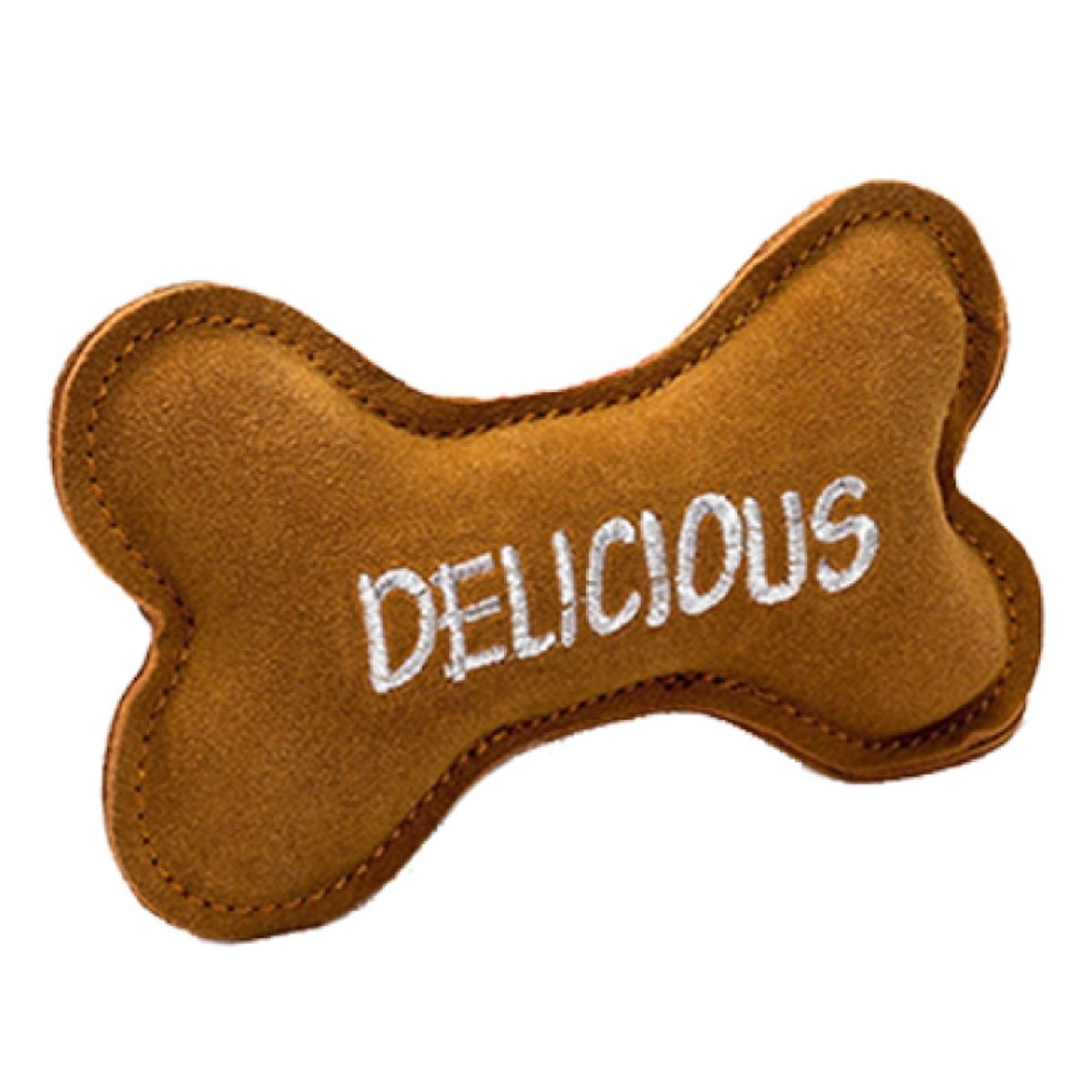 PETPRO - Juguete Wonder Dog de Cuero para Perro, Diseño Hueso