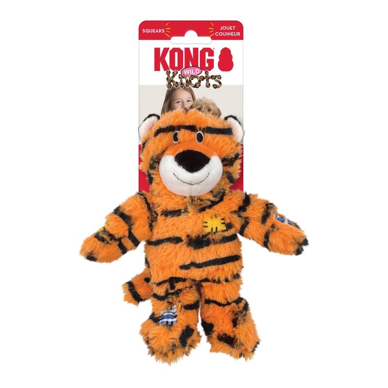 KONG - Juguete Kong Wild Knots Tigre Para Perro, Small/Medium
