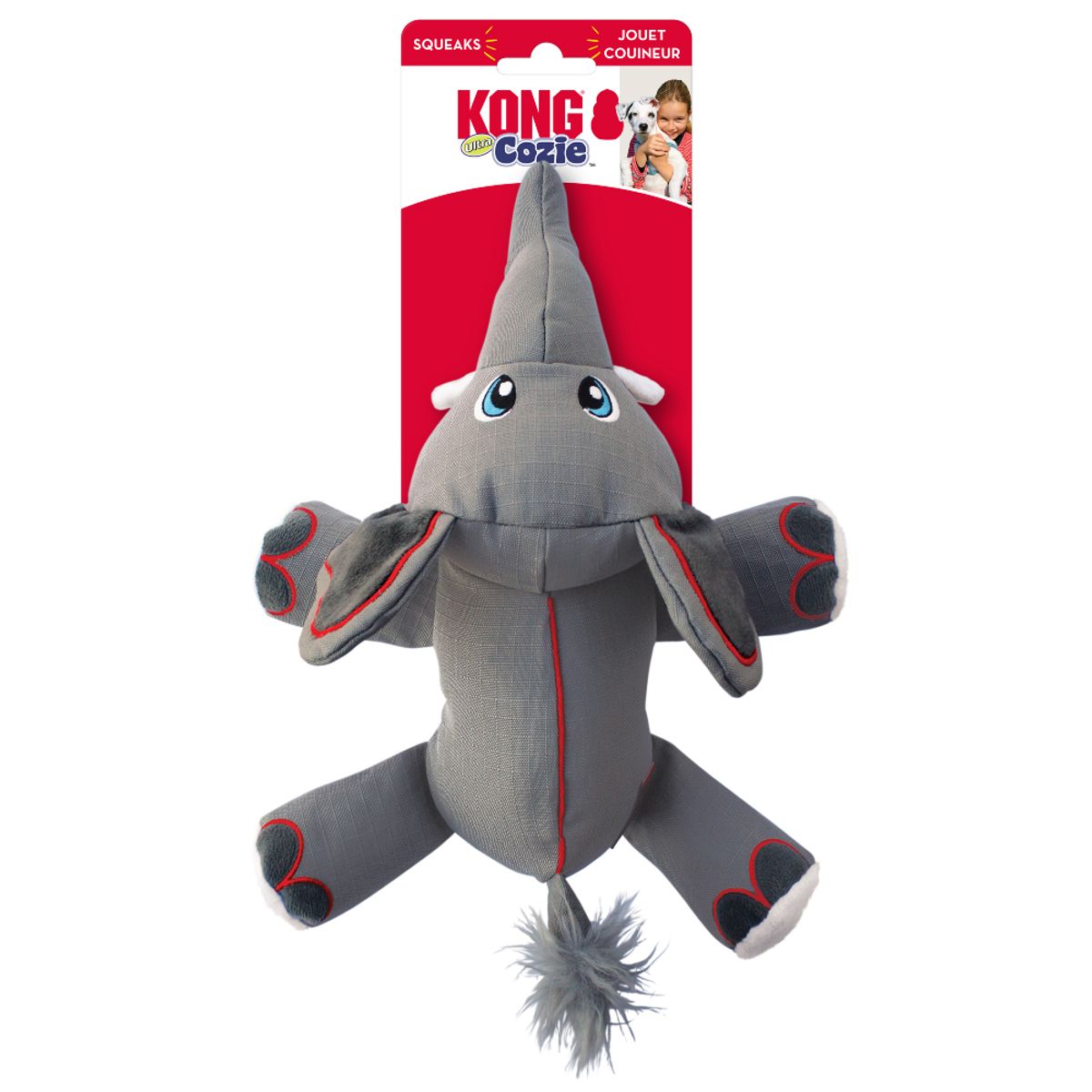 KONG - Juguete Kong Cozie Ultra Ella Elefante Medium Para Perro